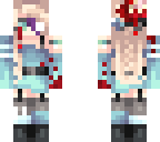 cute girl with a blue dress gore edit