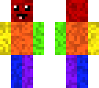 goofy rainbow monster