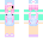 kawaii pastel dungarees girl