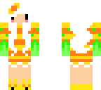 orange and yellow toxic girl