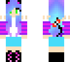 pastel twilight hair cat girl