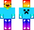 rainbow man creeper shirt