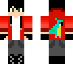 red parrot hoodie