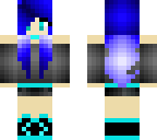 blue haired girl