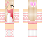 pink  winter girl skin