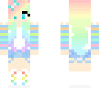 rainbow color girl