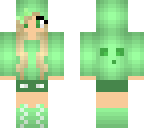 slime girl witth flower