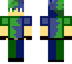 blue and green boy