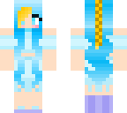 blue haired girl