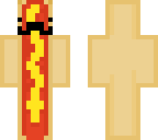 hotdog with moustache