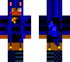 luna chan the blue hair fox girl
