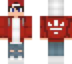 red hoodie
