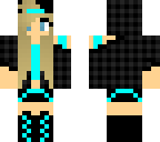 aqua hoodie girl