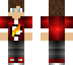 boy with flash shirt