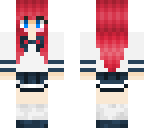 cute school girl with red hair