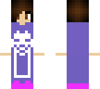 frisk in toriel's dress