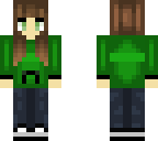 green hoodie girl