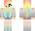 rainbow music girl