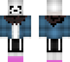 sans with a black scarf
