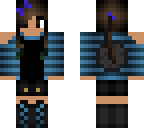 blue dj girl