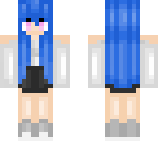 blue haired girl