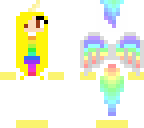 edited skin of yellow unicorn