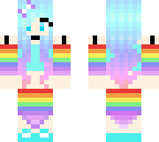 pastel rainbow girl
