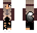 athletic wolf girl with tail