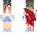 blue flower girl gore edit