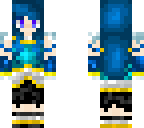 blue haired girl