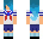 blue school girl
