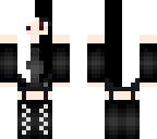 demon girl with opposite hair side