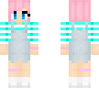 pink overalls girl
