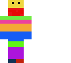 rainbow man not cut in half like picture