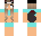 swimming wolf girl