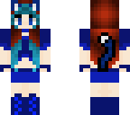 blue cat girl