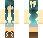 blue haired girl