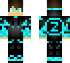 epic neon blue skin