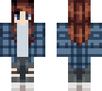 girl in a plaid shirt