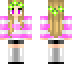 pink and lime crown lady