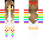 rainbow cat girl