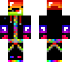 rainbow hoodie person