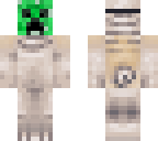 pug with a creeper mask