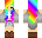 rainbow girl wink