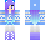 winter cat girl