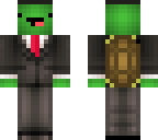 backwards turtle in a nice suit