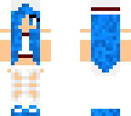 cute blue haired girl