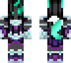 cool wolf space girl
