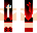girl with red dip dyed hair