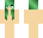 green haired girl base
